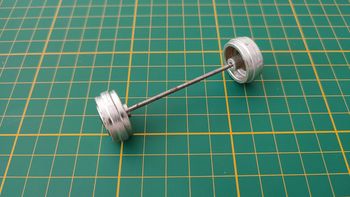 Axe roue + jantes miniature Rolls-Royce Camargue Burago BBurago 1/22 1/22e 1/22eme #B58