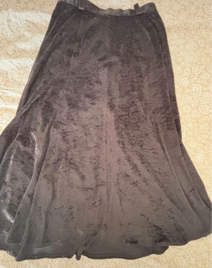 Jupe longue velours noir - photo numéro 6