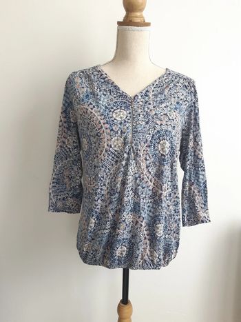 Blouse à motif coloré XL