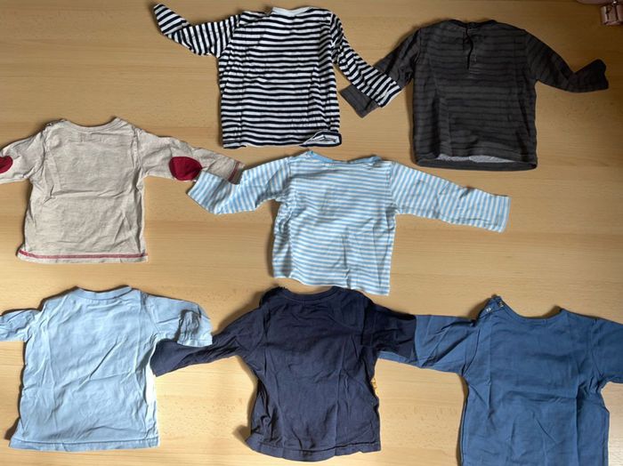 Lot de 7 t shirts manches longues taille 6 mois - photo numéro 4