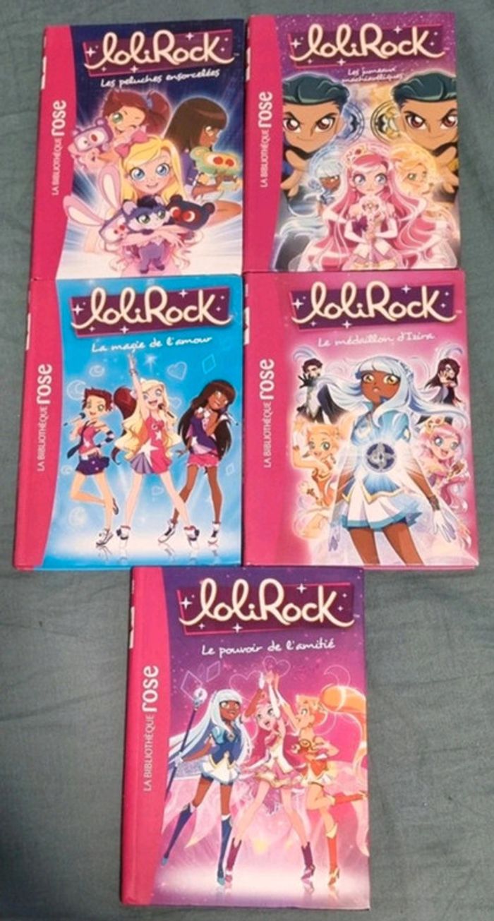 Lot livres lolirock bibliothèque rose