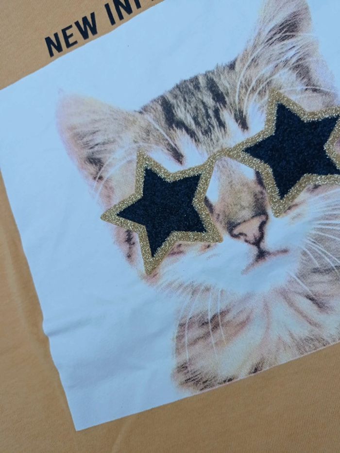 Tee-shirt moutarde Kiabi taille 12 ans - photo numéro 3