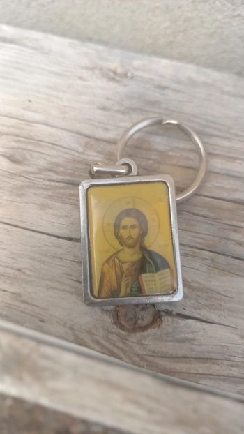 Porte clés religieux vintage