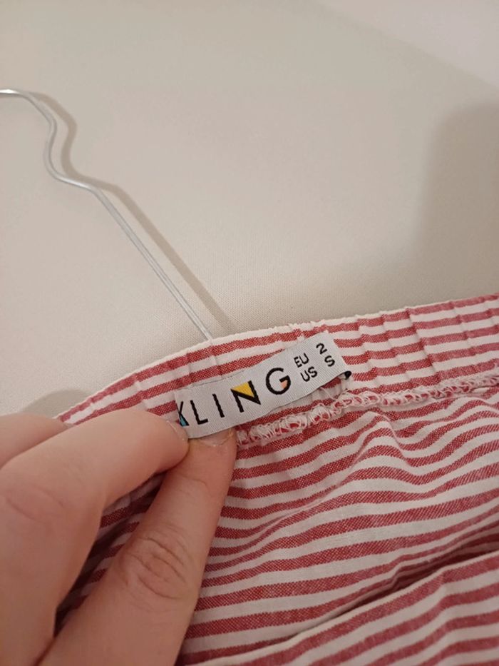 Robe rayée à épaules découvertes Kling taille S/M 36/38 - photo numéro 8