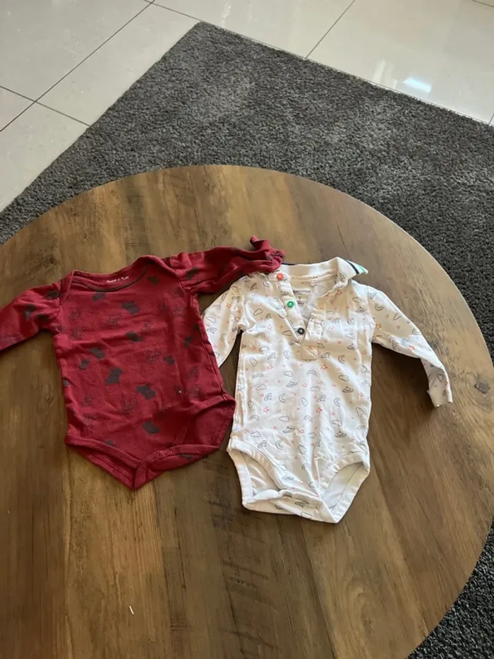 Lot de 2 bodies 9 mois orchestra