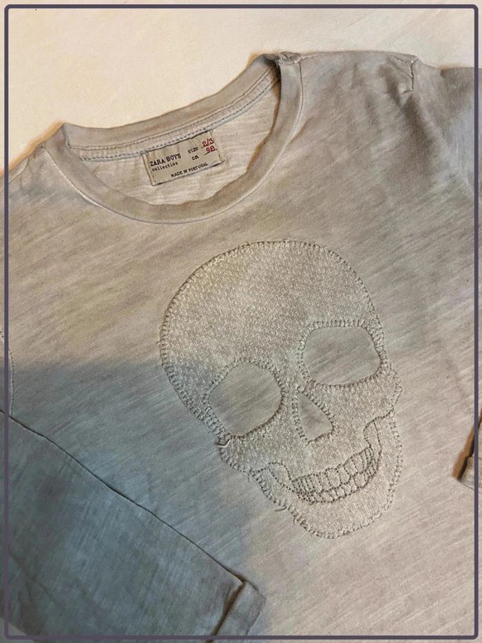 Tee-shirt manches longues Zara baby boy taille 2-3 ans - photo numéro 2