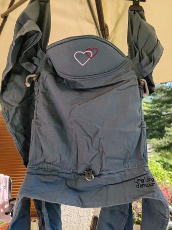Écharpe de portage type Mei-Tai, marque ling ling d'amour 
