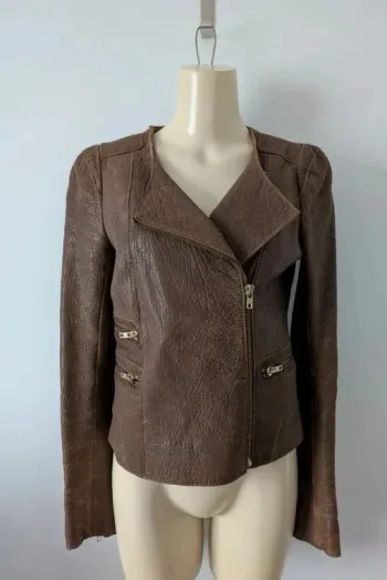 Blouson en cuir - Maje - taille 36