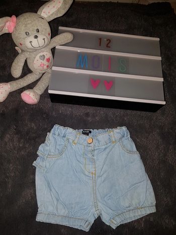 Short jeans 12 mois