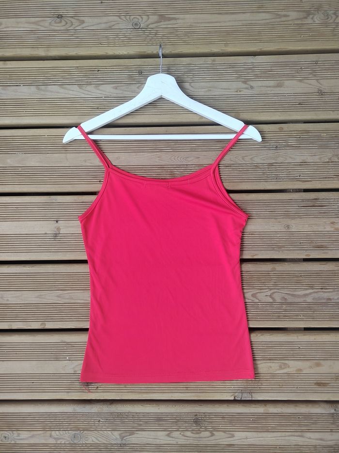 Lot de 2 Débardeurs Fins – Beige & Rouge – Taille M – Très Bon État – BaBasic - photo numéro 4