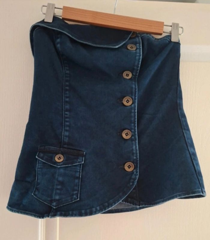 Bustier en jeans - photo numéro 2