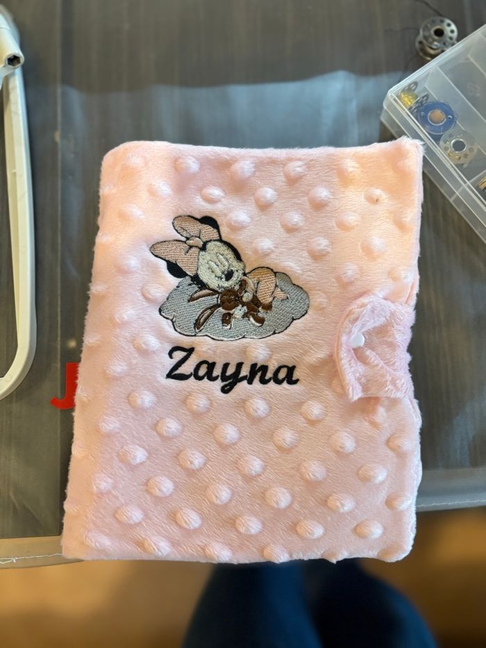 Protège carnet de santé fille rose souris - photo numéro 2