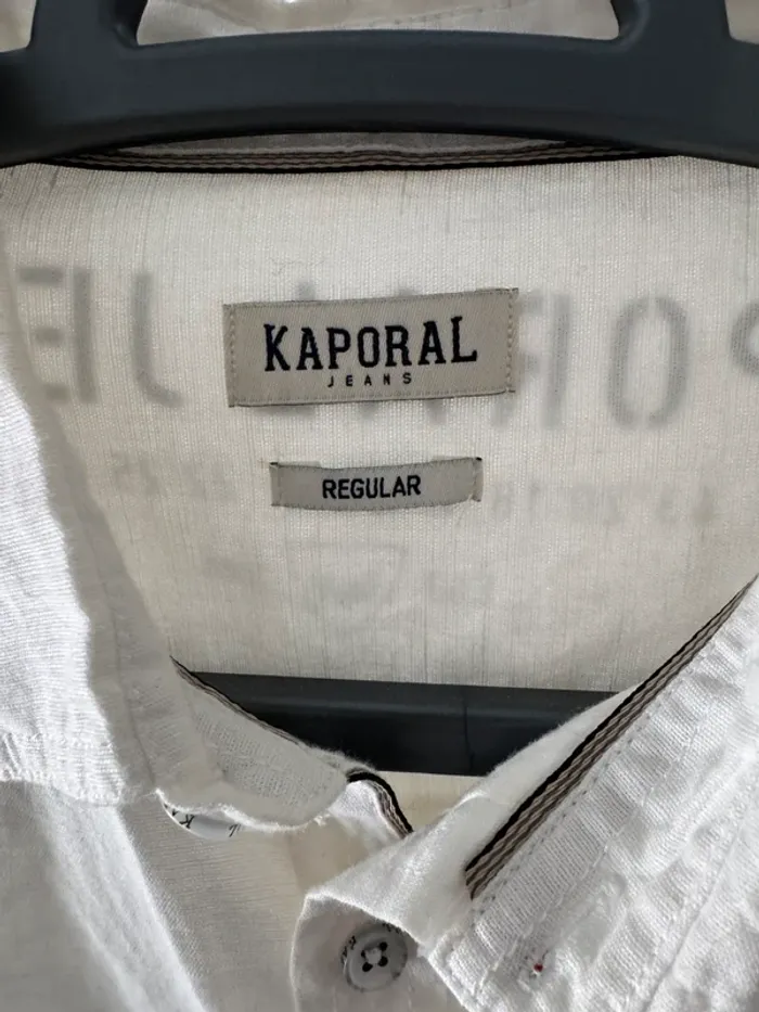 Chemise blanche Kaporal taille M – portée 1 fois - photo numéro 3