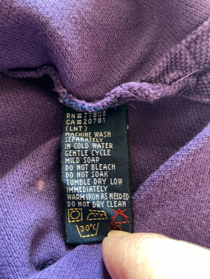 Polo violet pour homme Tommy Hilfiger taille M 020 - photo numéro 10