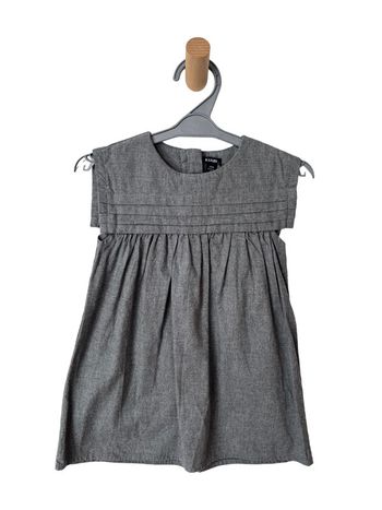Robe sans manche grise en coton - Kiabi 24 mois