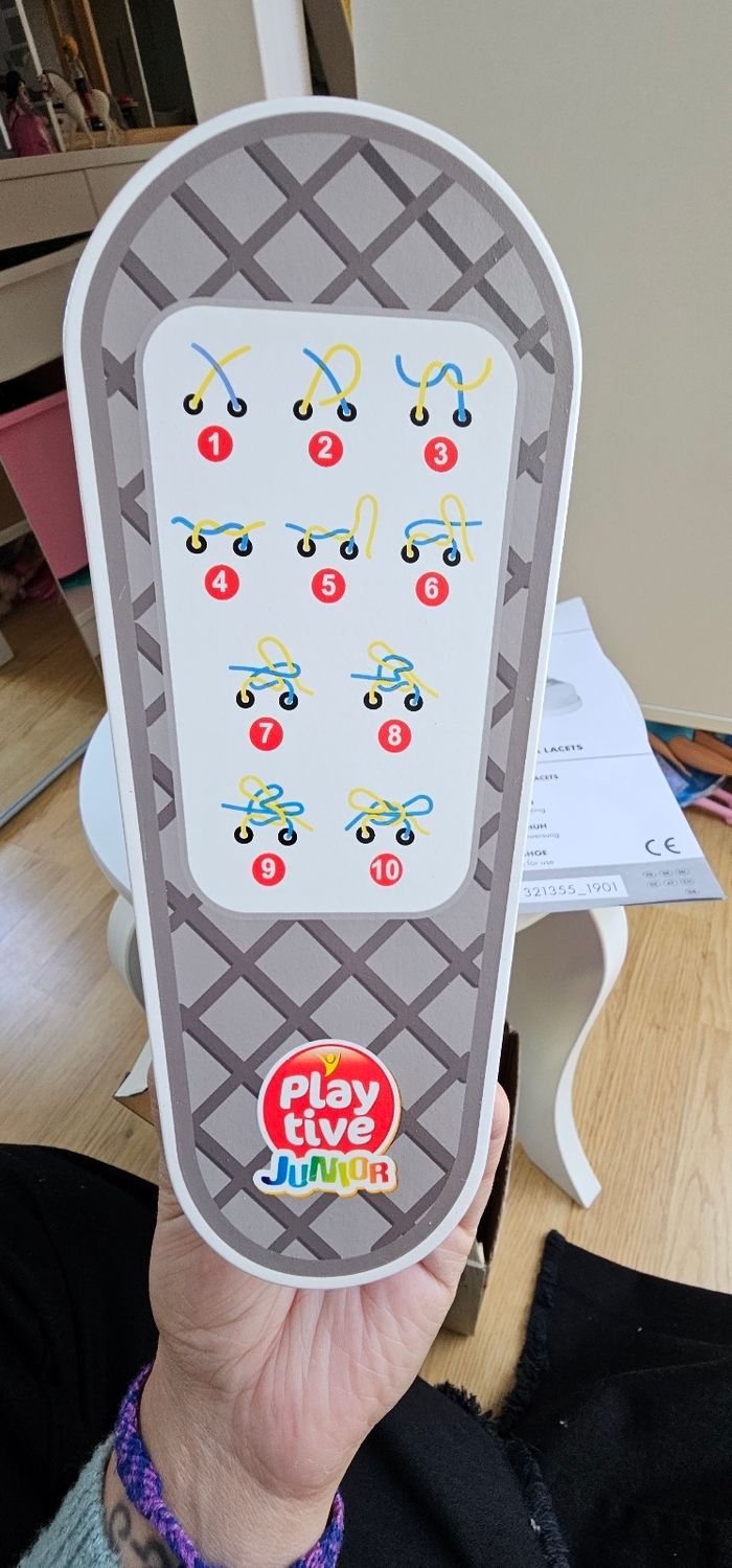 Chaussure a lacets motricité fine apprendre a faire lacets - photo numéro 6