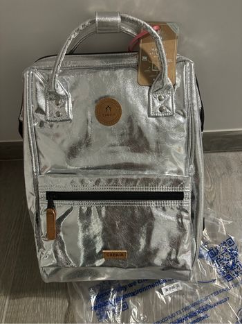 Sac à dos Cabaïa monte Carlo médium argent collection Lucky star