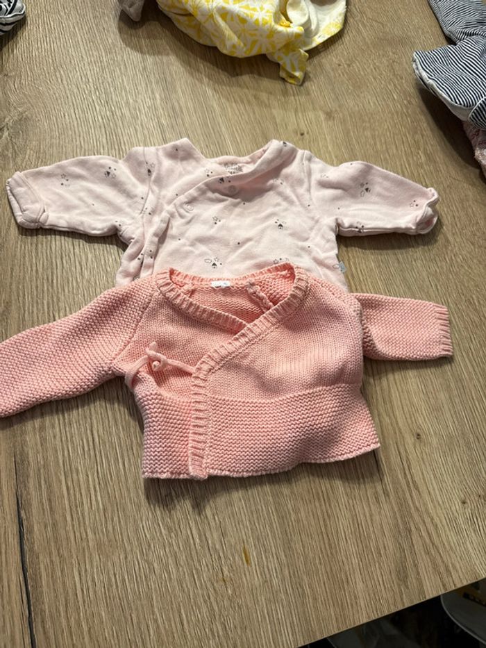 Lot Gilet naissance