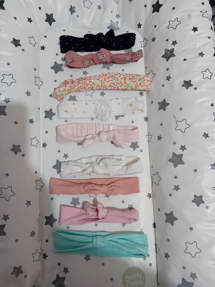 Lot de 10 bandeau bébé fille