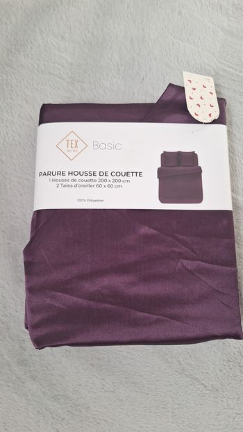 Parure de lit satinée  200×200 Housse de couette