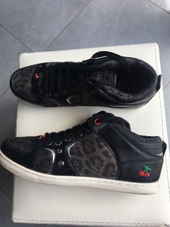 Baskets New Clery Noir et Gris - Le Temps des Cerises - Freeman T. Porter