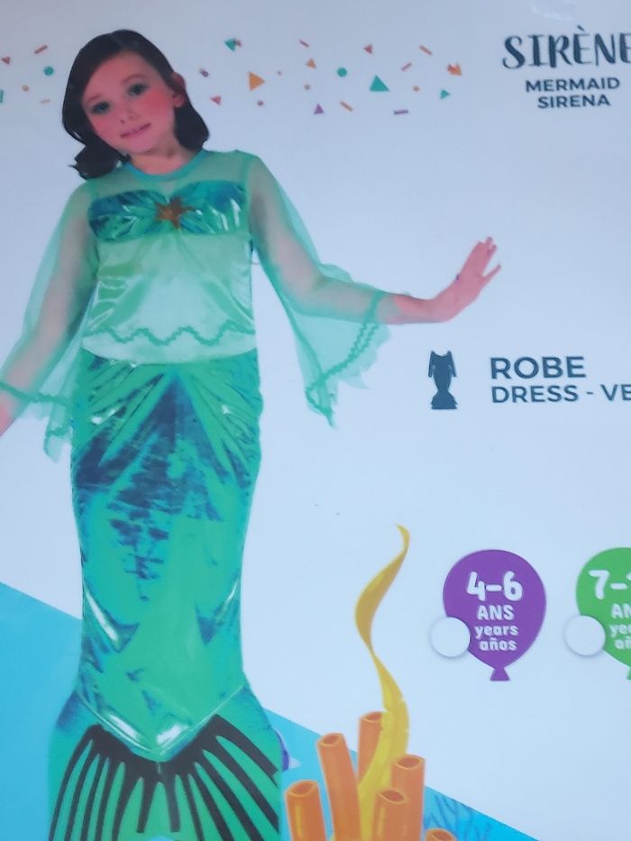 Déguisement 11 ans sirène