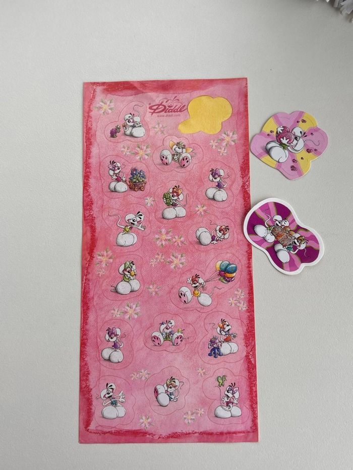 Lot autocollants diddl - ancienne collection années 2000 - vintage - photo numéro 4