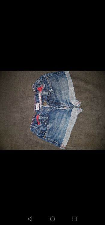 Short en jeans