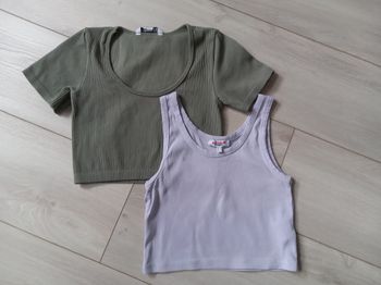 Lot de 2 crop tops Jennyfer Stradivarius taille M