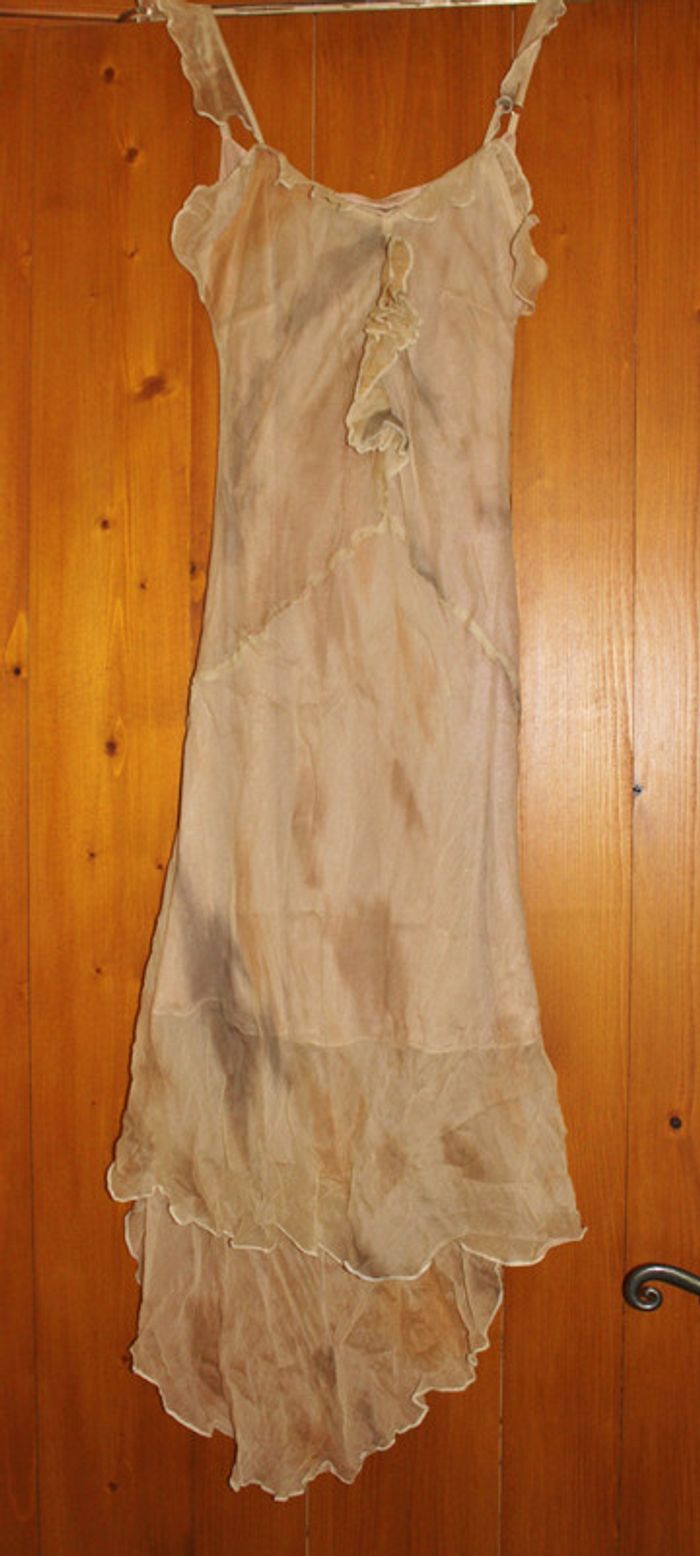 Robe asymétrique 100% soie T36-38