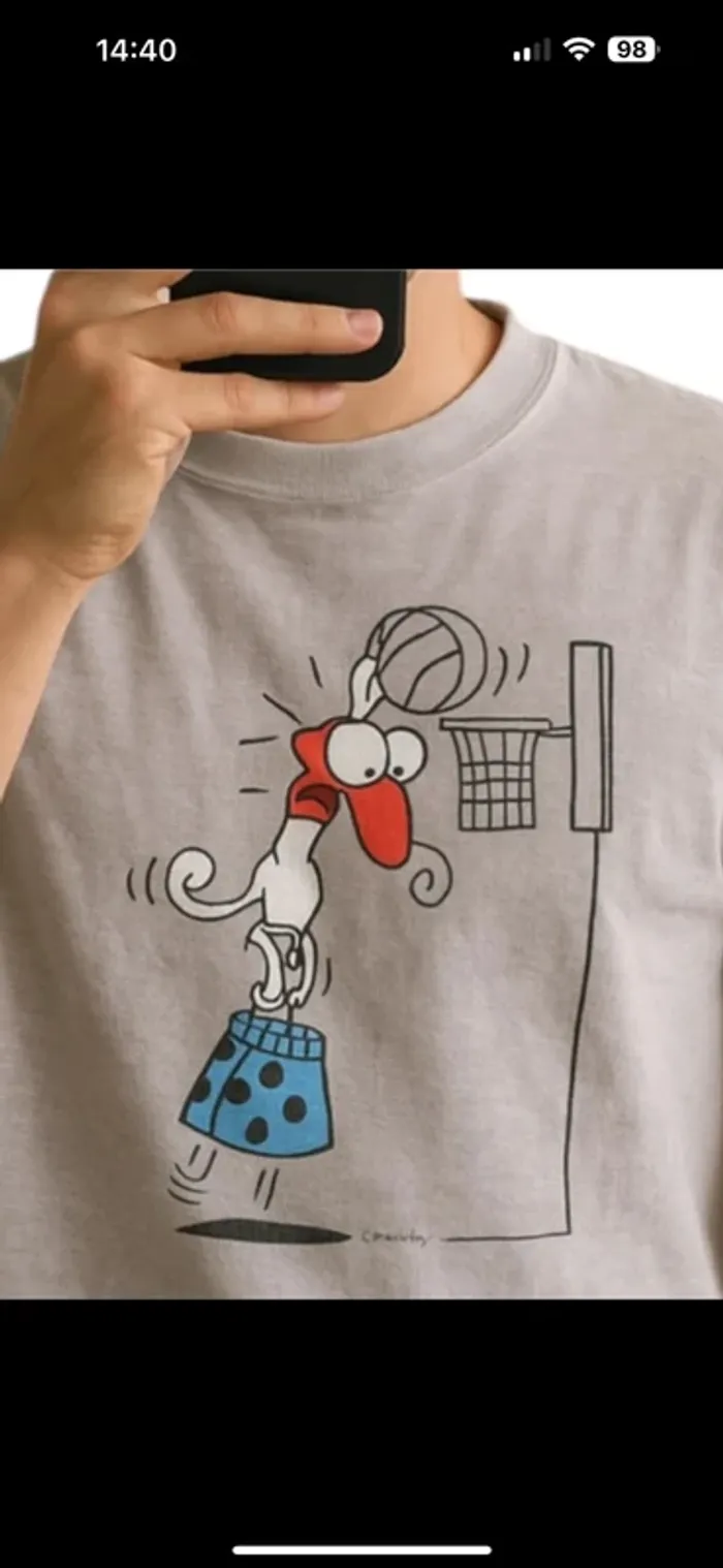T-shirt vintage, 1992 humour Arnold L/XL - photo numéro 4