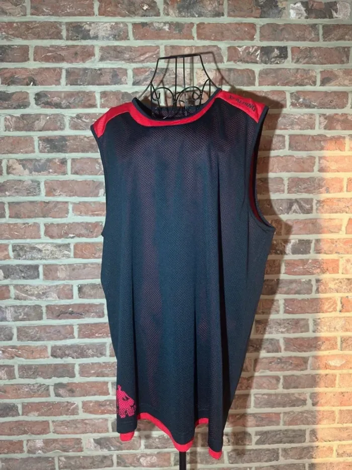 Maillot basketball réversible noir et rouge Spalding Taille XL/42 - photo numéro 11