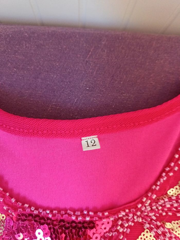 Robe rose a paillette - photo numéro 2