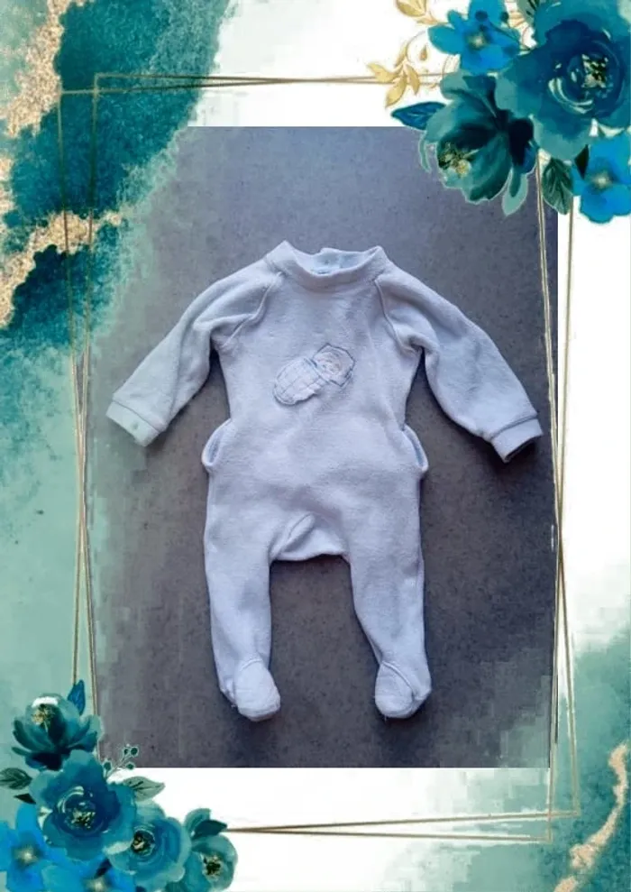 Pyjama velours 3mois prenatal