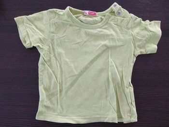 T-shirt été manche courte DPAM 12 mois vert pomme