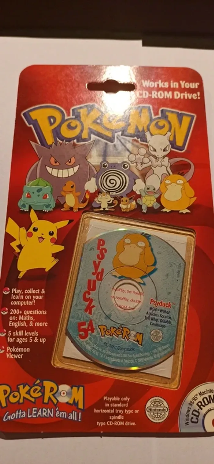 Jeu pokemon PC pokerom psykokwak psyduck