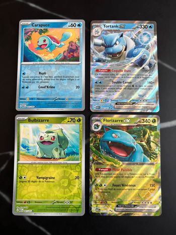 Lot de 4 cartes Pokémon 151