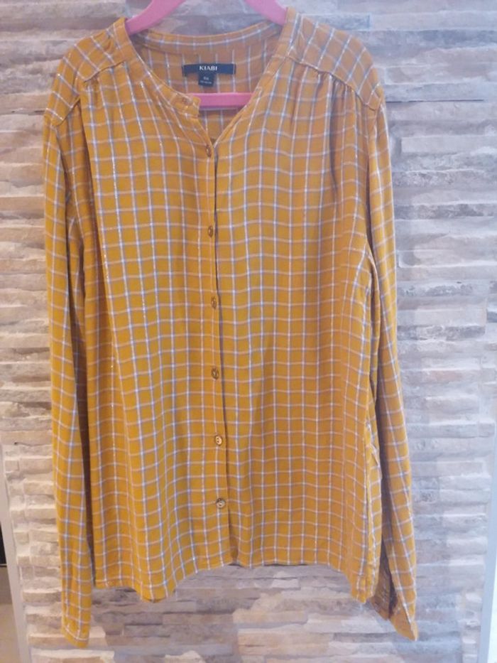 Chemise doré /moutarde 10ans - photo numéro 3