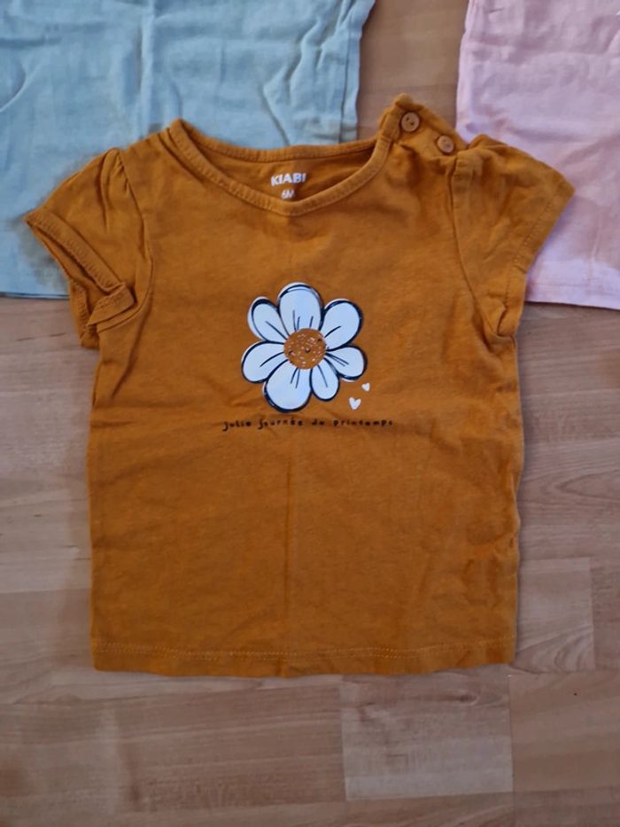 Lot t-shirt 6mois - photo numéro 3