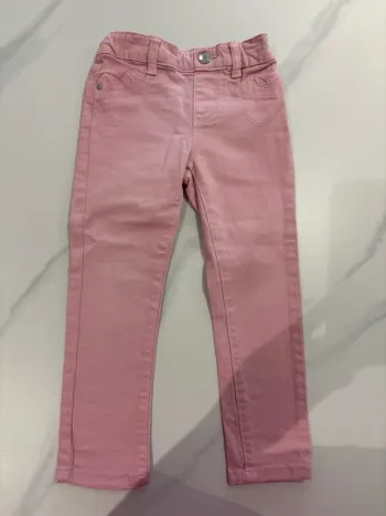 Jeans/jegging rose cœur 3-4 ans > 104 cm
