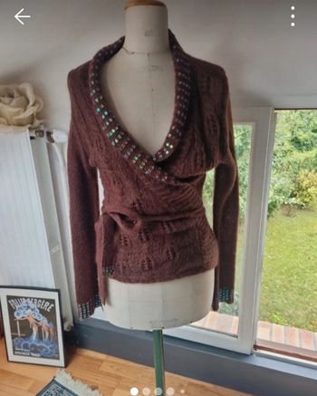 Gilet  cache-coeur a sequins