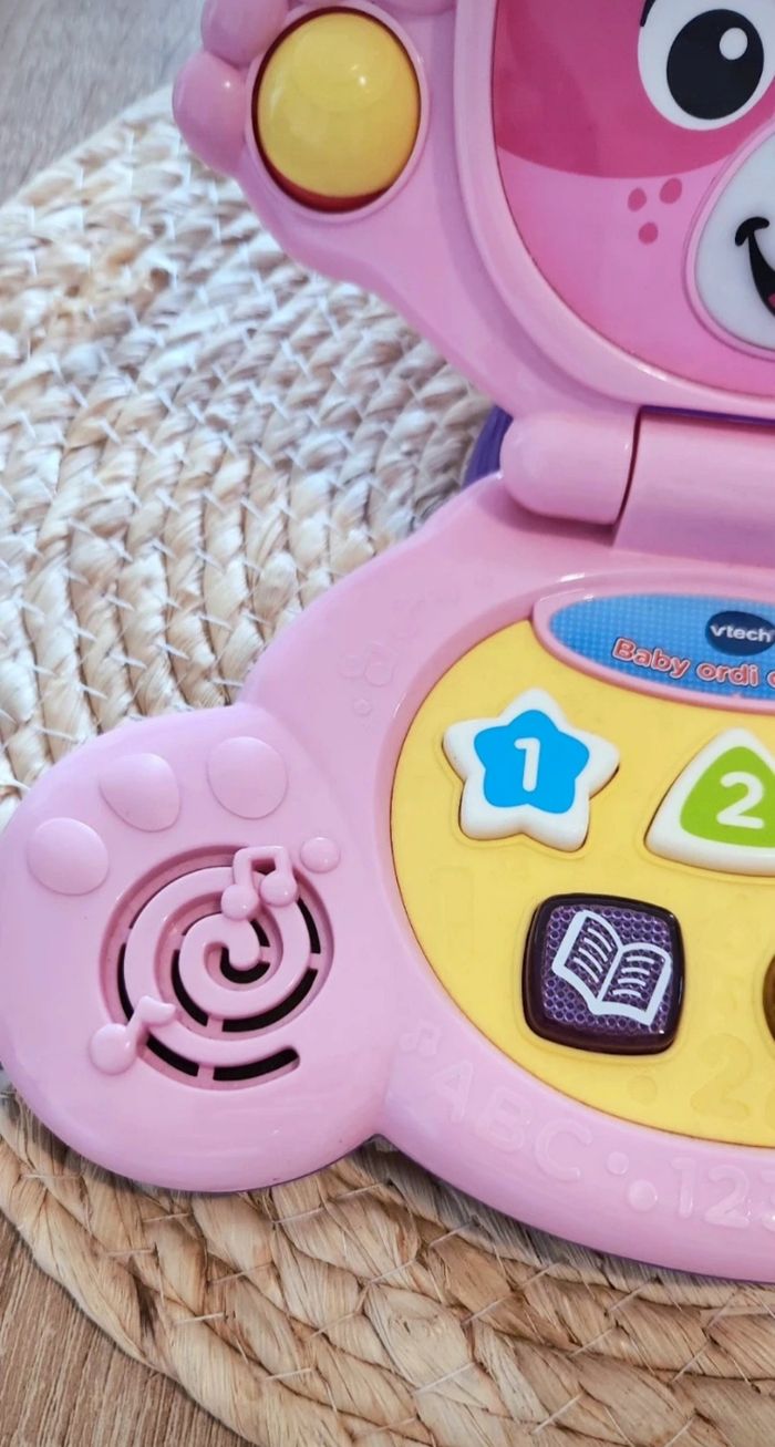 Ordinateur bébé Vtech rose - photo numéro 2