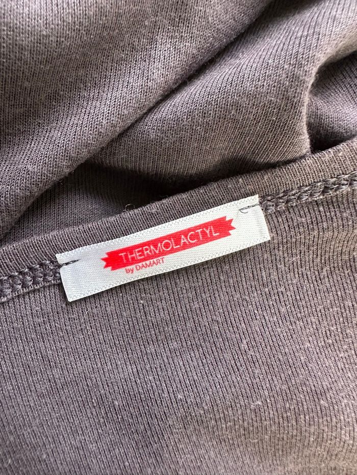 T-shirt à manches longues violet argenté Thermolactyl Damart T46/48 - photo numéro 3