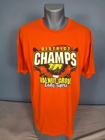 T-shirt imprimé gildan - Walnut Grove Lady Tigers – Champions de district 2013 (506)