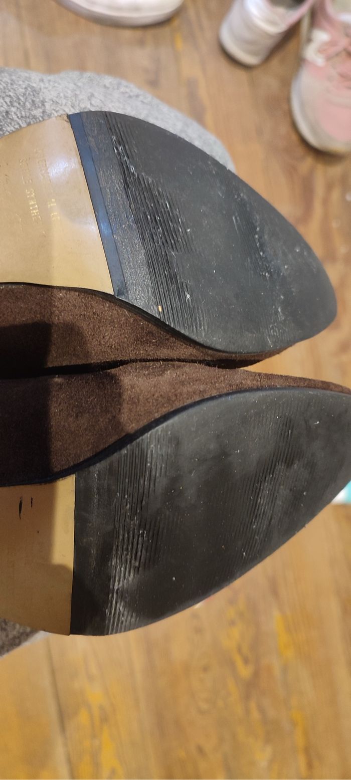 Bottes à talons aiguilles marron avec fourrure - Taille 41 - photo numéro 7