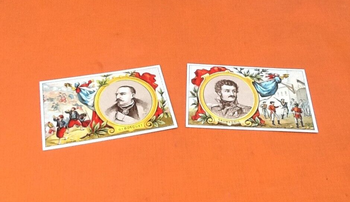 2 Chromos anciens - Maréchal Bosquet - Daumesnil Pierre