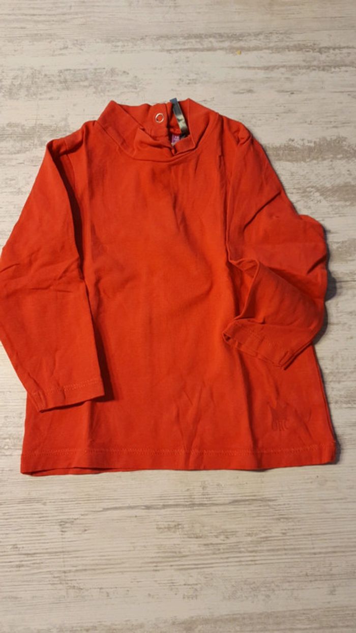 Lot de tee-shirts col roulé 12 mois