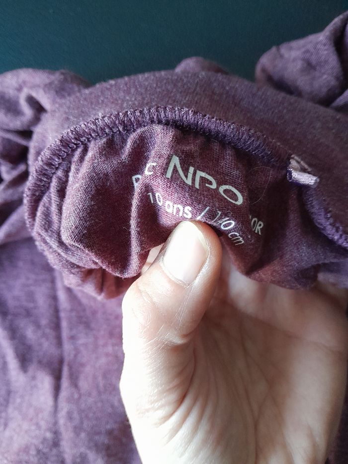 Sous pull violet 10ans garçon - photo numéro 2