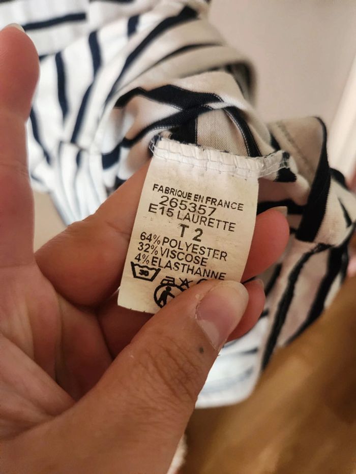 Debardeur mariniere à rayures T2 - photo numéro 2