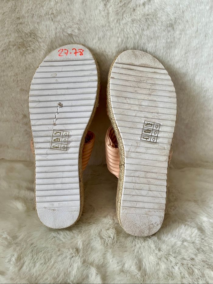 Sandales, claquettes beiges rosées 39 - photo numéro 5